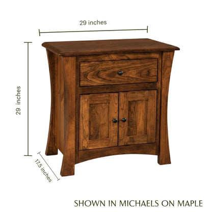 Contemporary Wide Nightstand