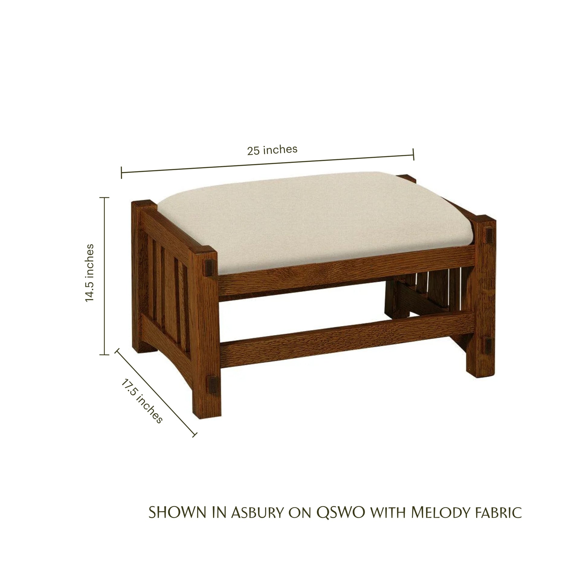 Craftsman Slat Ottoman