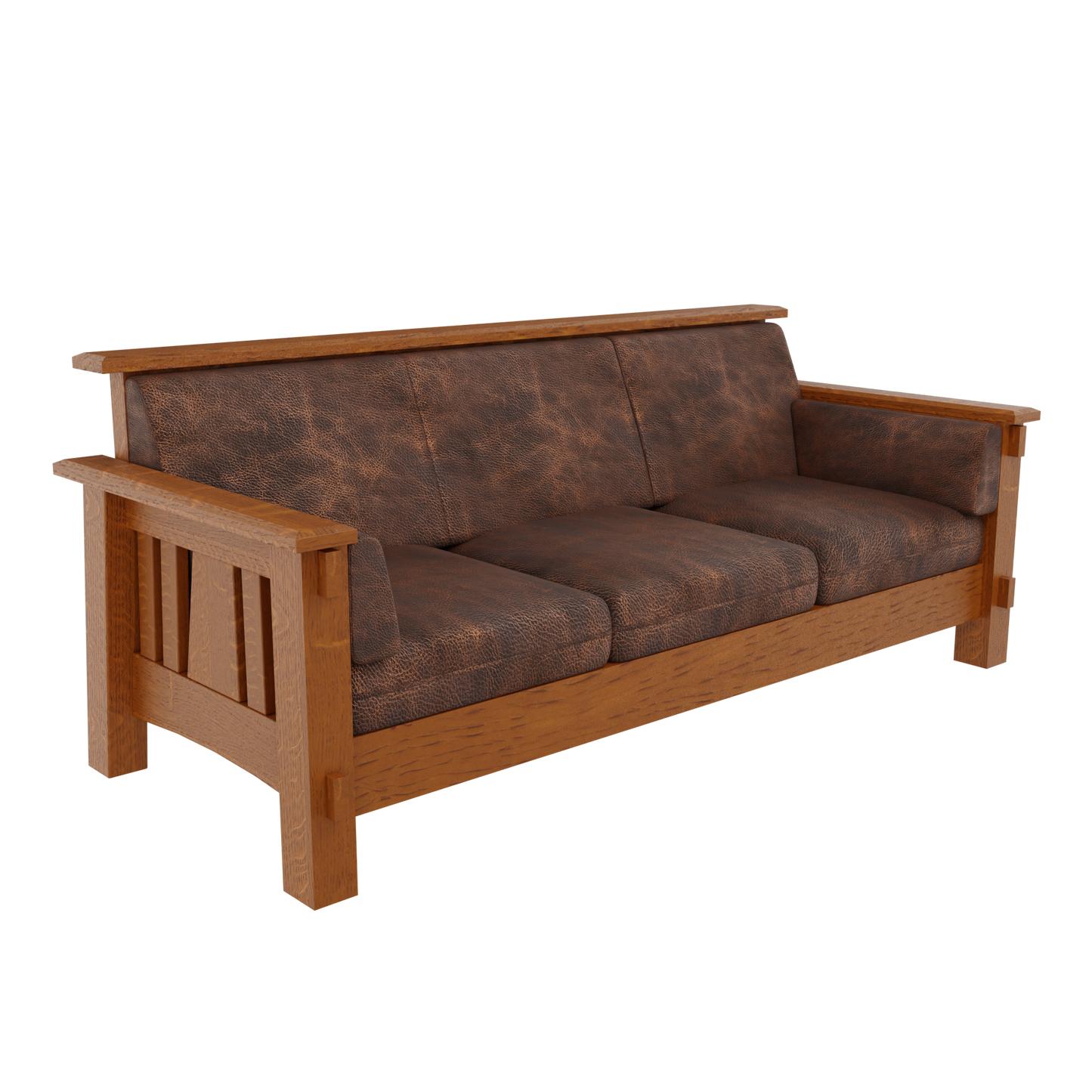 Craftsman Slat Wood Sofa