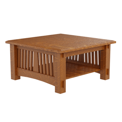 Craftsman Slat Square Coffee Table