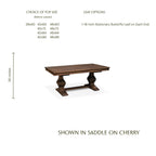 Crawford Double Pedestal Table with Leaves