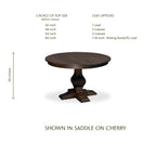 Crawford Single Pedestal Table with Leaves
