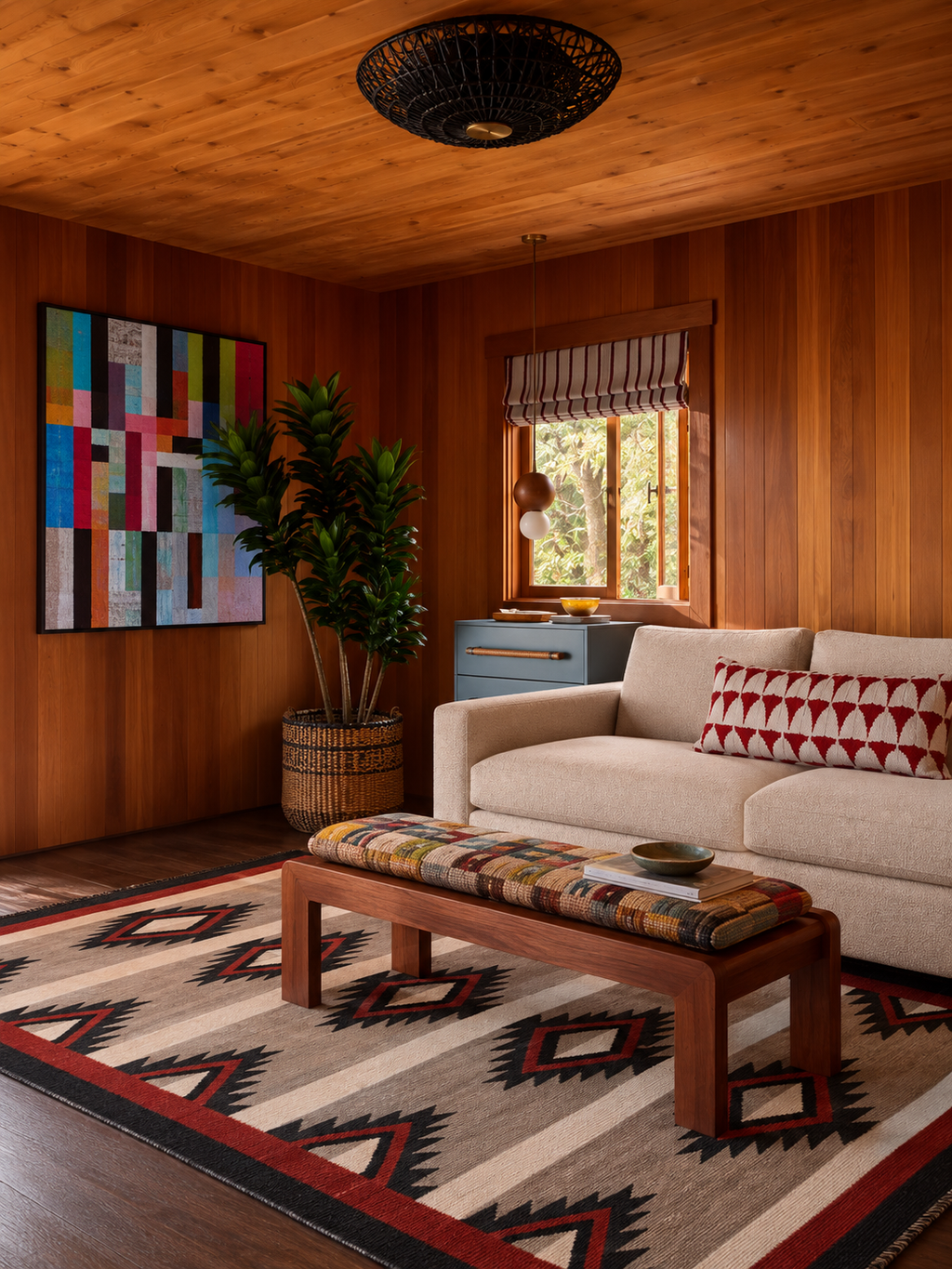 Crystal Southwest Flat Weave Rug