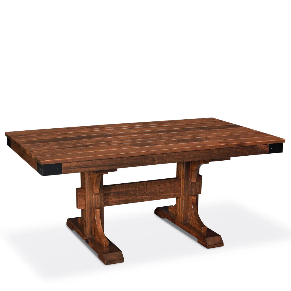 Clearance-Montauk Trestle II Table with butterfly leaves