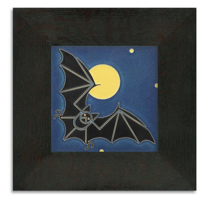 Bat & The Moon Tile 6x6