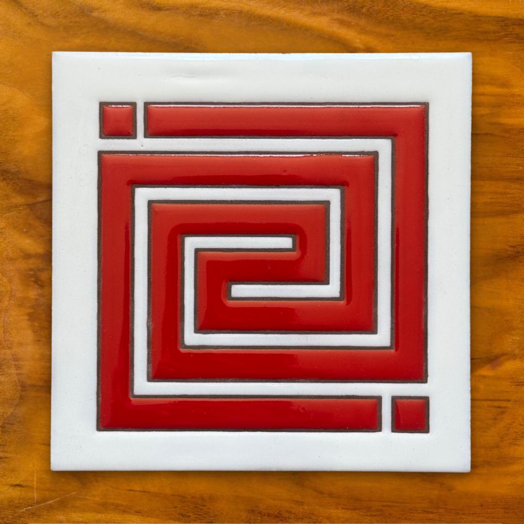 FLW Arrow Art Tile Trivet-6x6