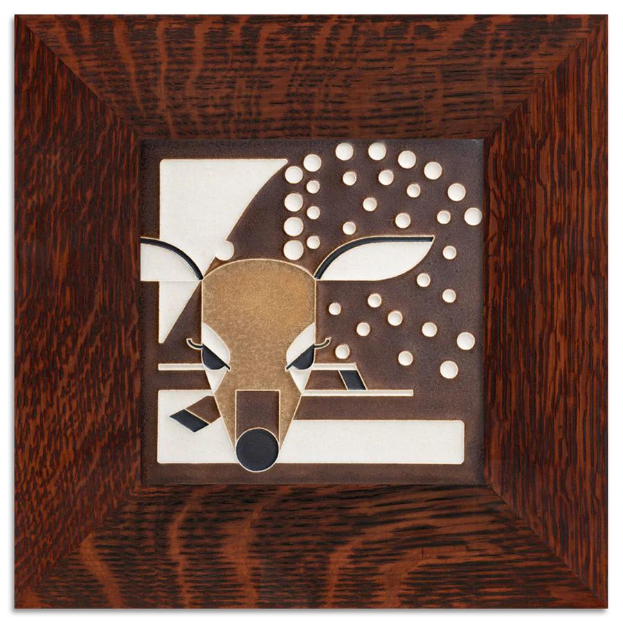Motawi Fawn art tile- 6x6