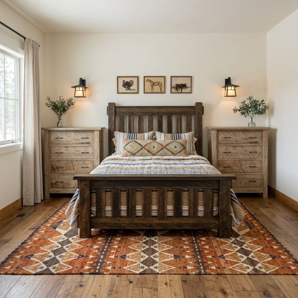 Mountain Roughsawn Slat Bed