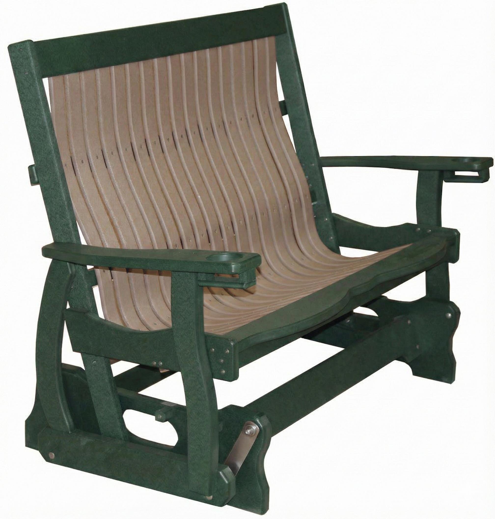 Mission Style Glider Bench