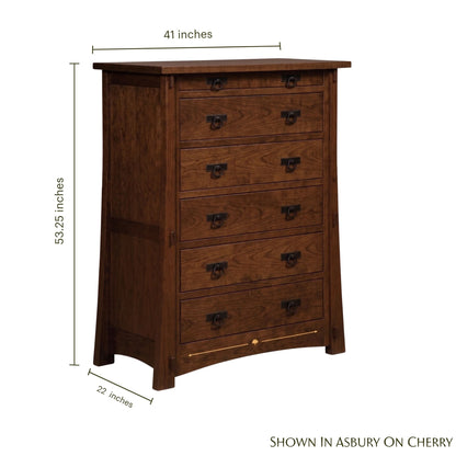 Ginkgo Inlay 6-Drawer Chest