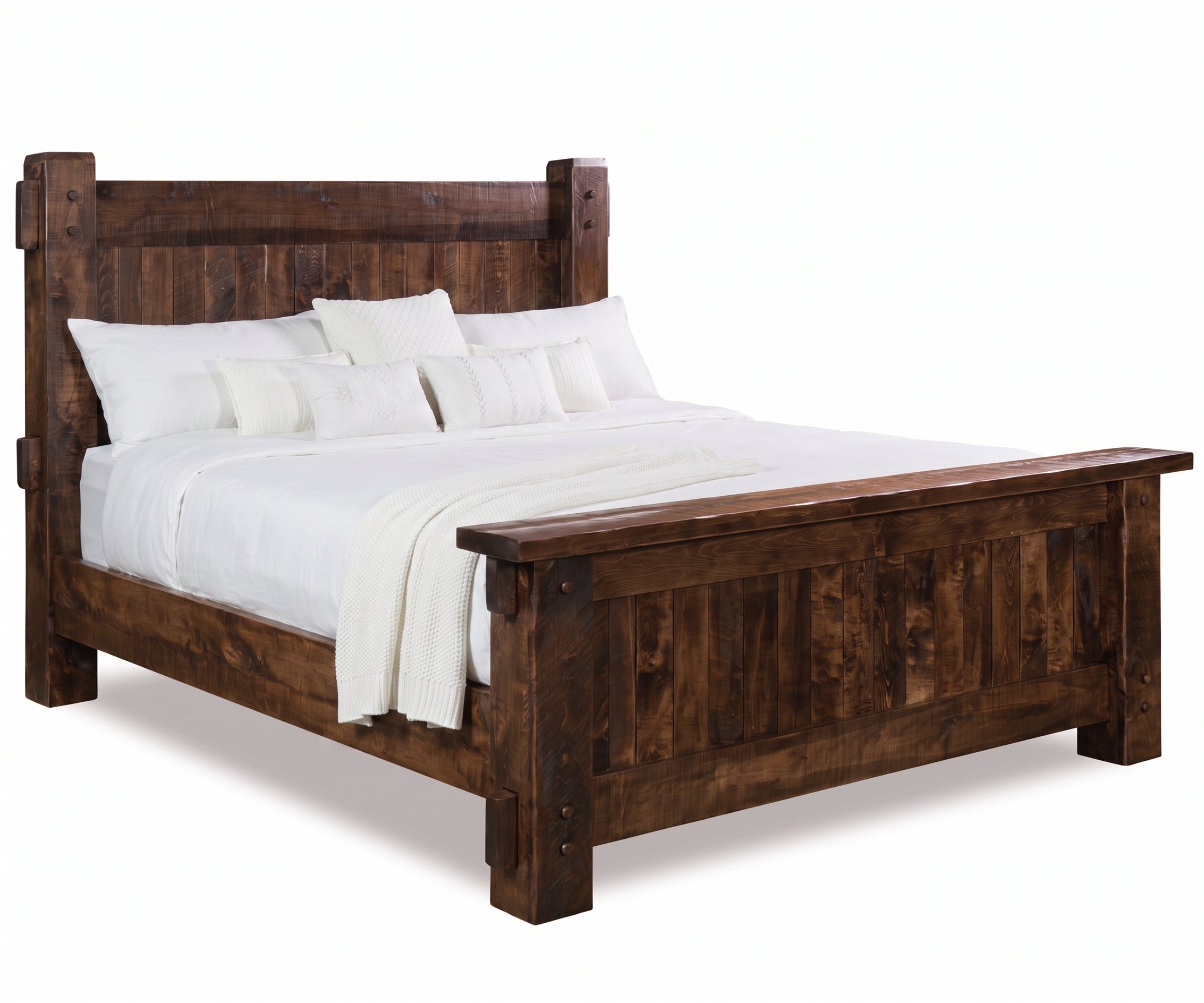 Mountain Roughsawn Panel Bed