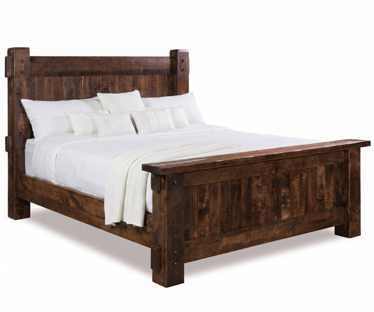 Mountain Roughsawn Panel Bed