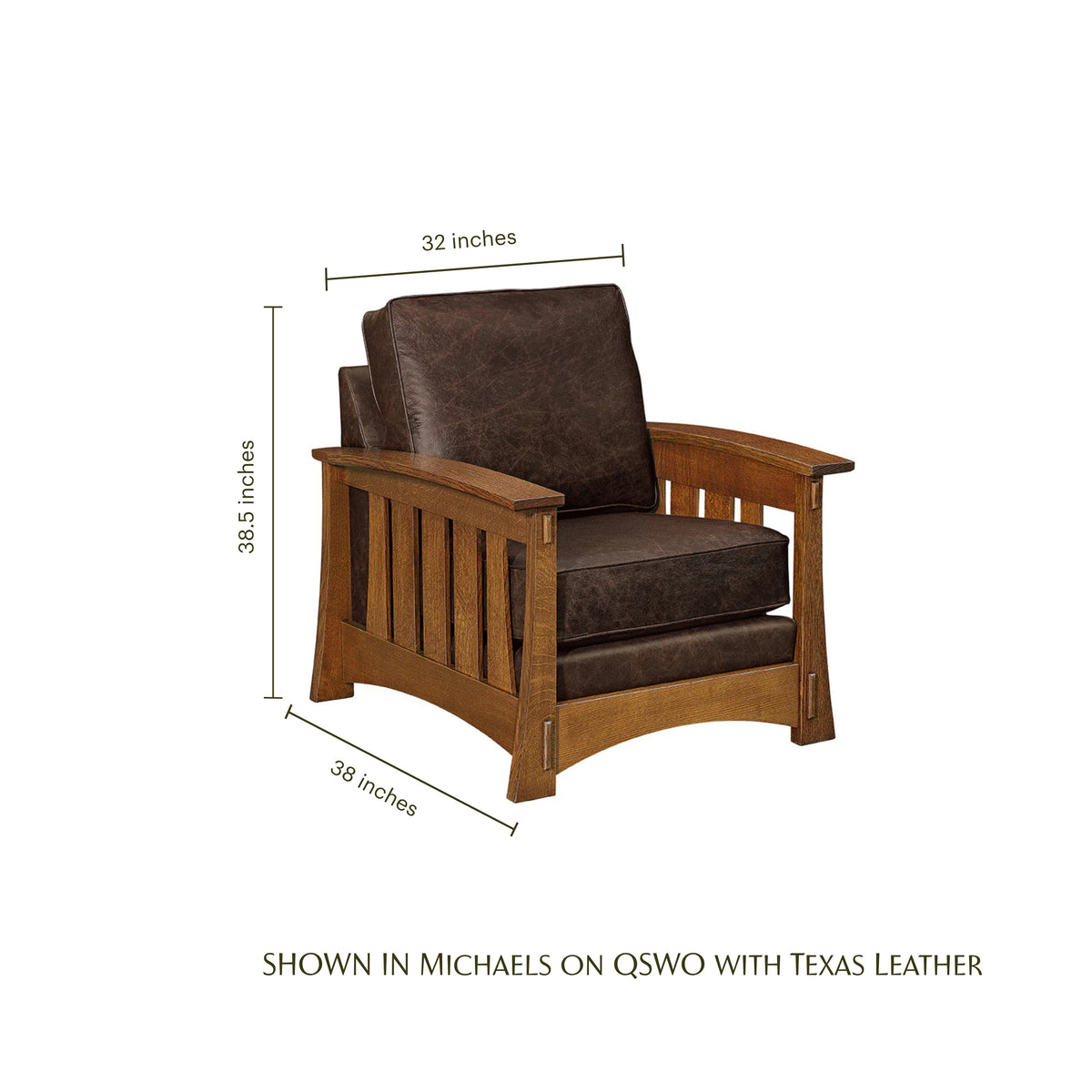 Highland Wood Arm Accent Chair