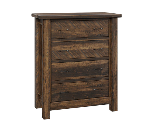 Express Ship Mountain Roughsawn 4-Drawer Chest