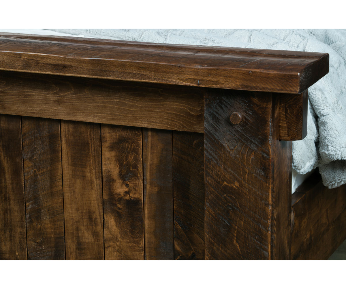 Mountain Roughsawn Panel Bed