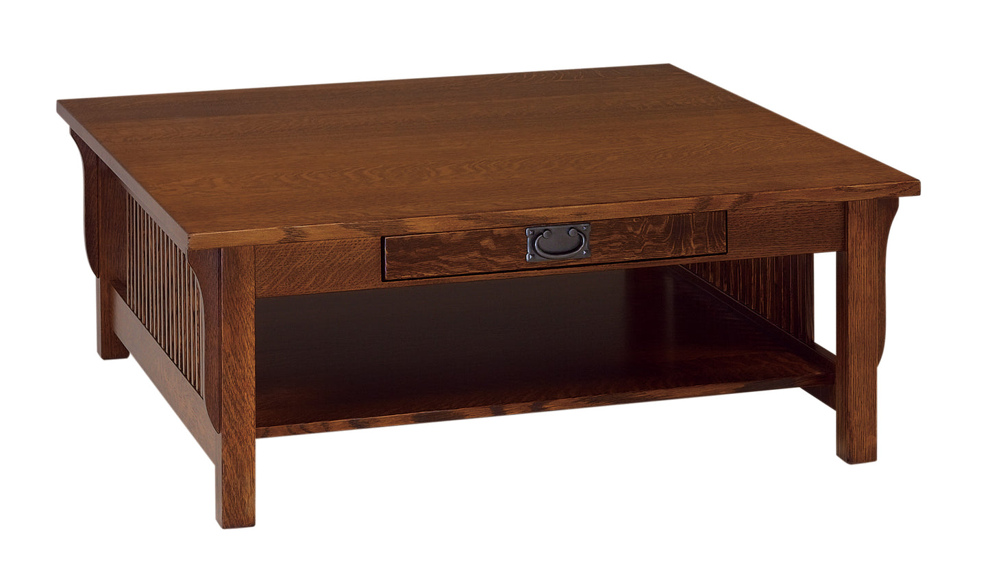Landmark Mission Square Coffee Table with Drawer