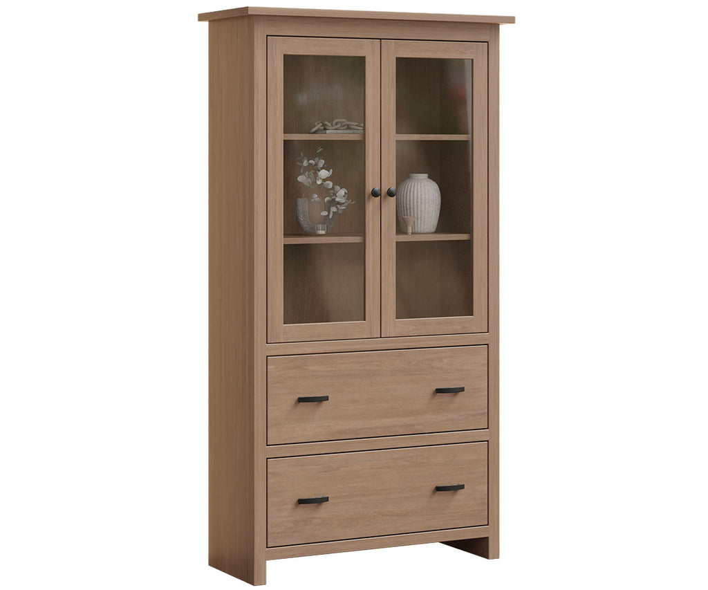 Lamont Bookcase with Doors and Drawers