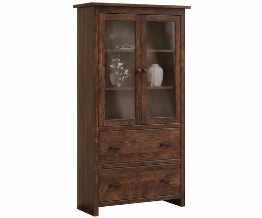 Lamont Bookcase with Doors and Drawers
