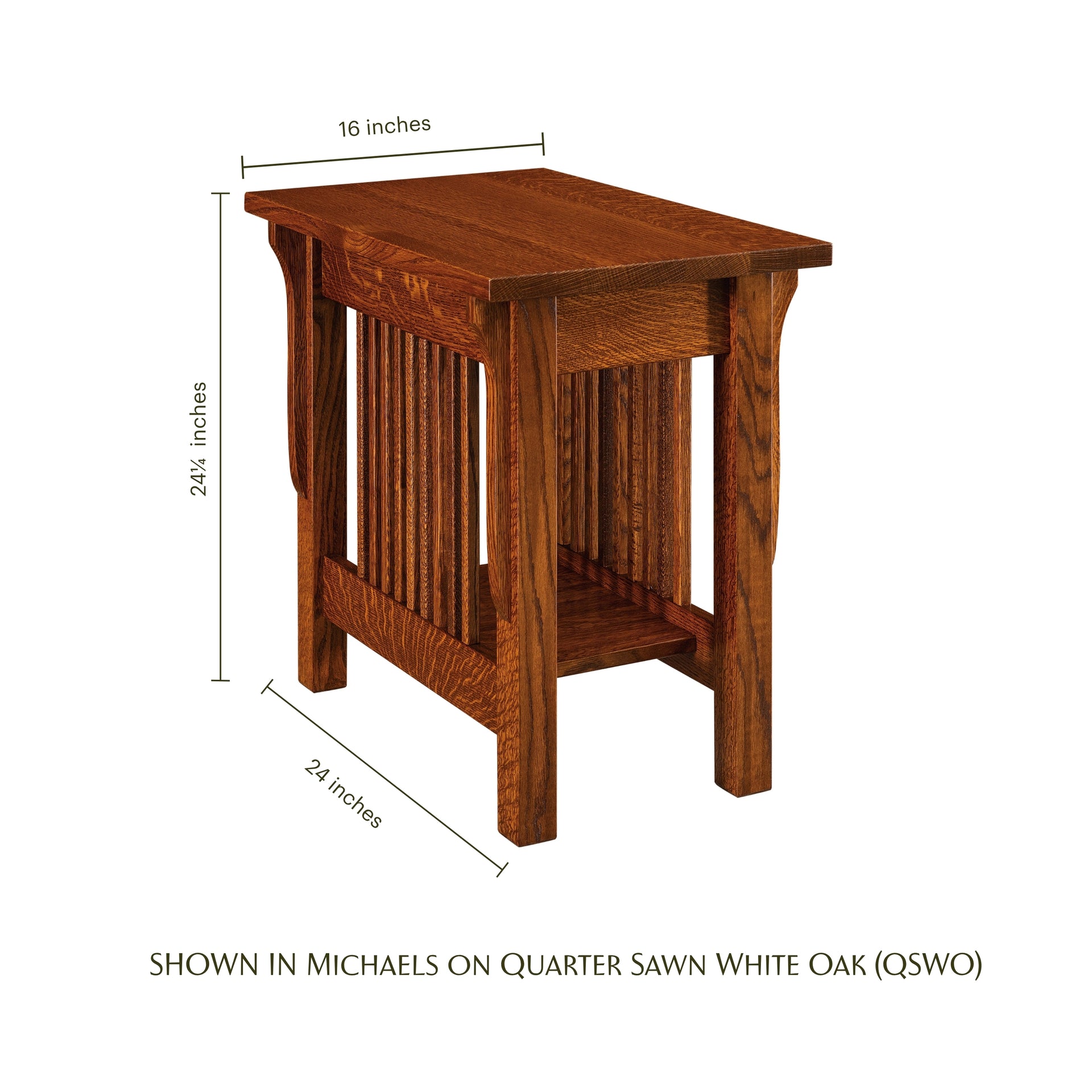 Landmark Mission Chairside Table