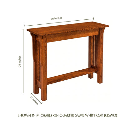 Landmark Mission Narrow Sofa Table