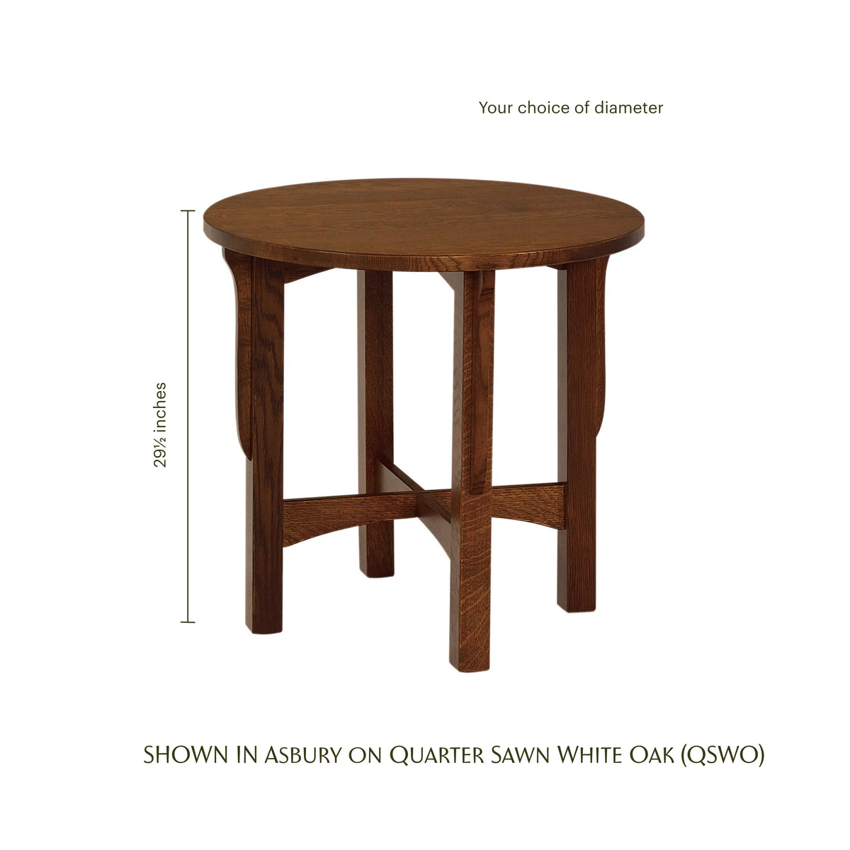 Landmark Mission Round Side Table