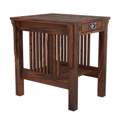 Landmark Mission Tall End Table with Drawer