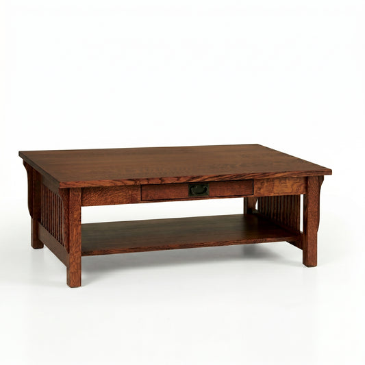 Landmark Mission Coffee Table With Drawer
