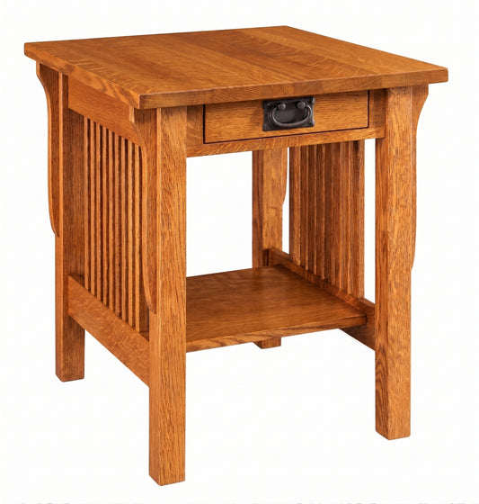 Landmark Mission Tall End Table with Drawer