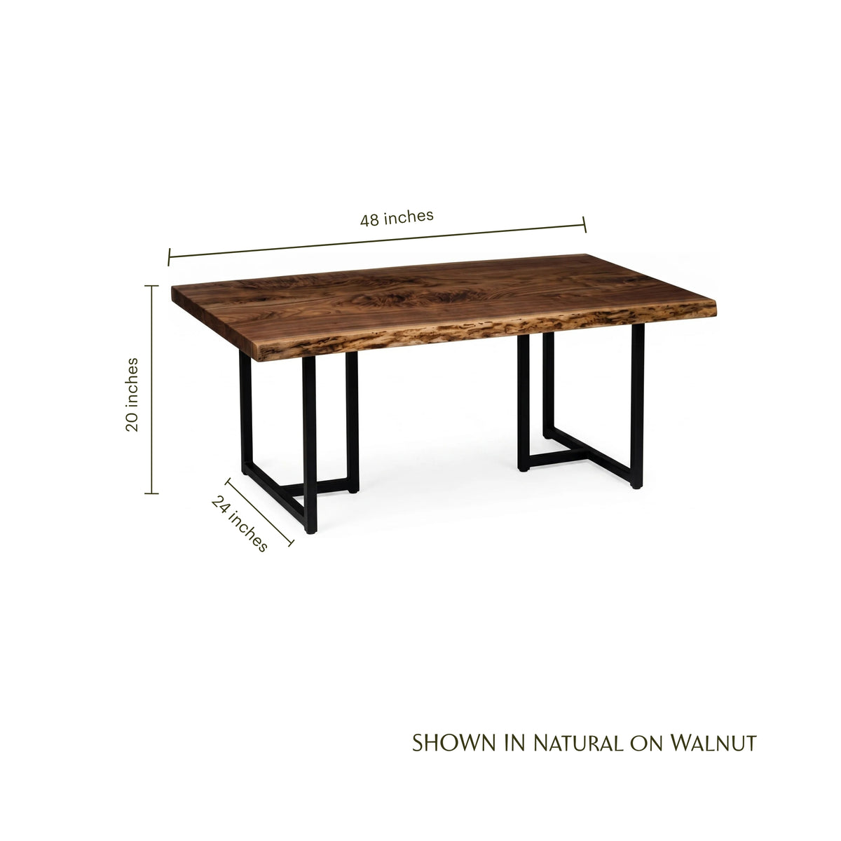 Live Edge T-base Coffee Table