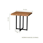 Live Edge T-base End Table