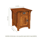 Logan Mission Cabinet End Table