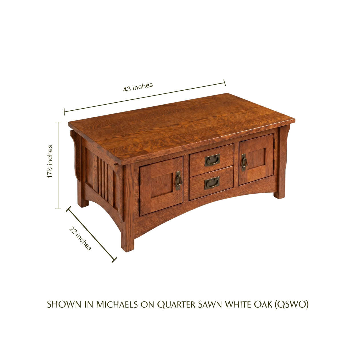 Logan Mission Cabinet Lift Top Coffee Table
