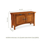 Logan Mission Cabinet Sofa Table