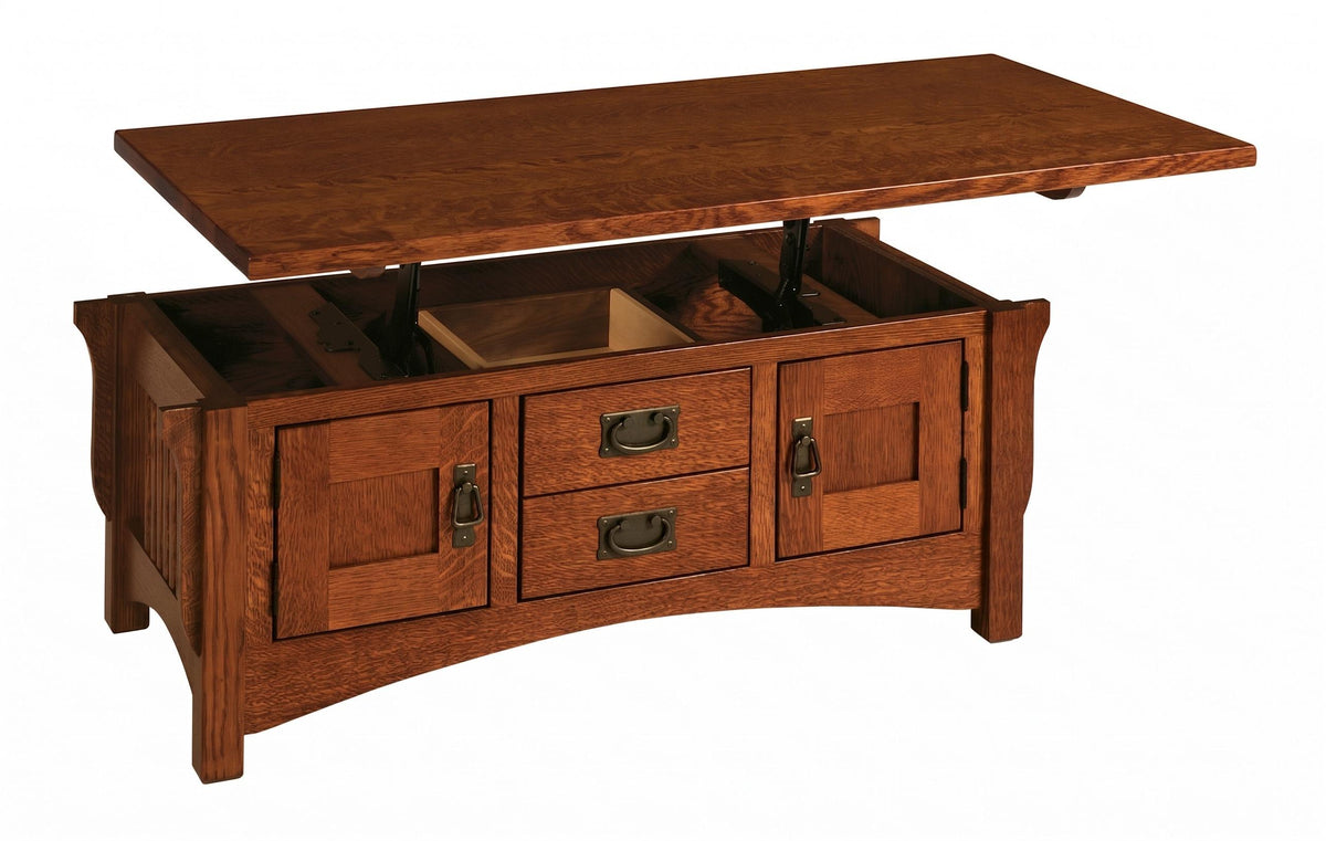 Logan Mission Cabinet Lift Top Coffee Table