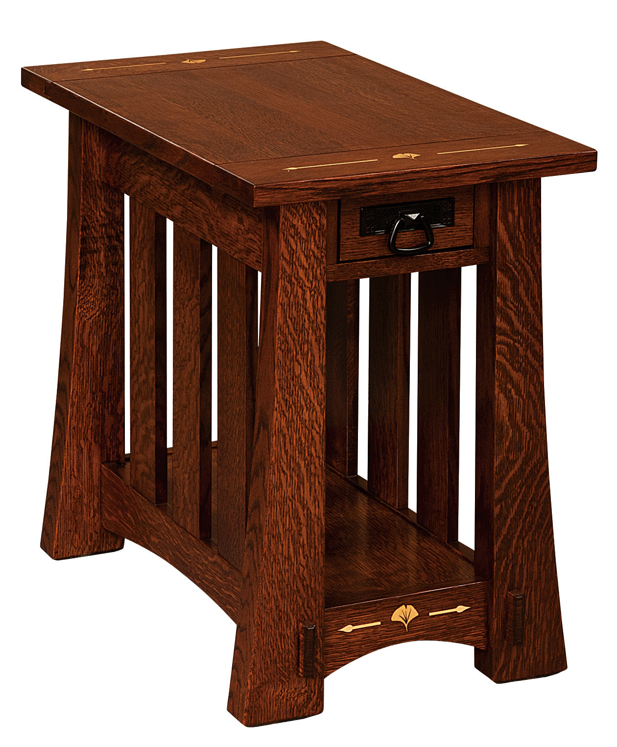 Mesa Ginkgo Inlay Chairside Table