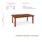 MaRyan Leg Table with Leaves- Small