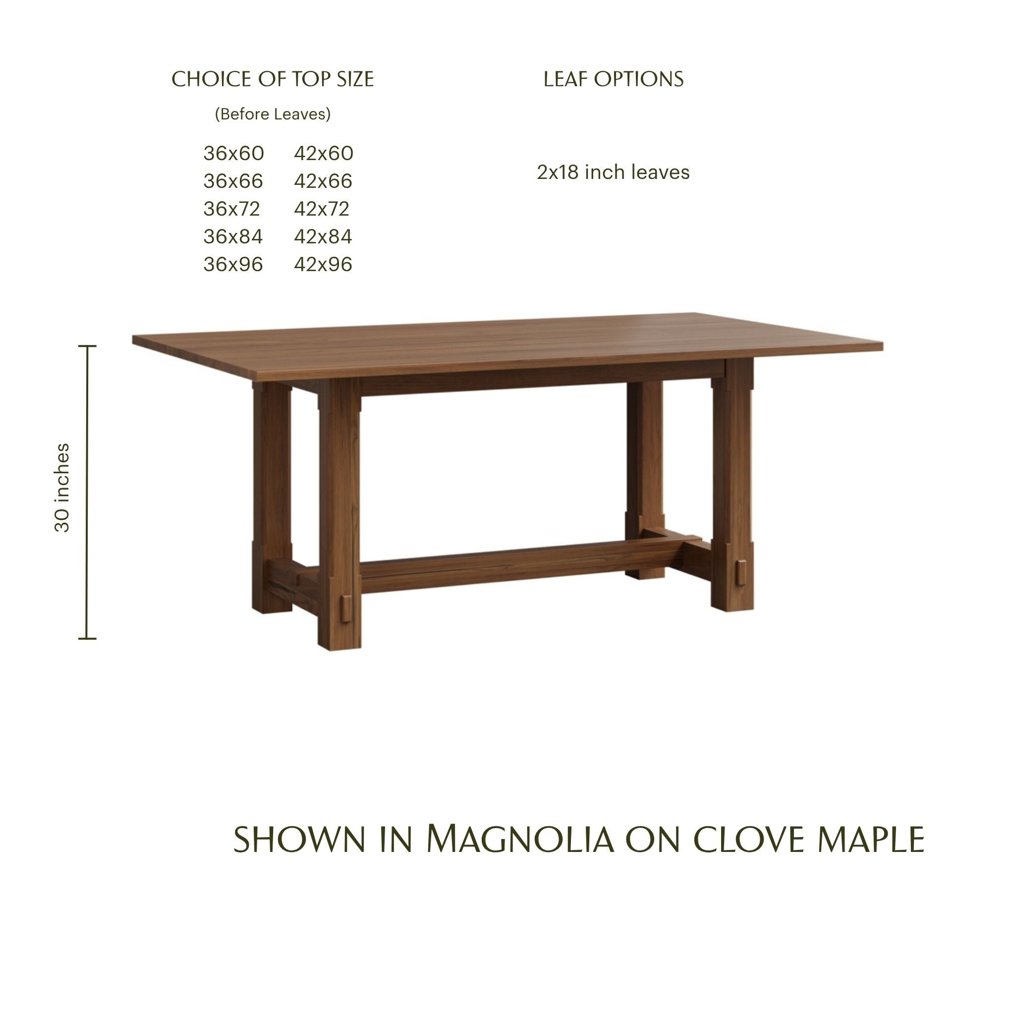 Magnolia Trestle Table