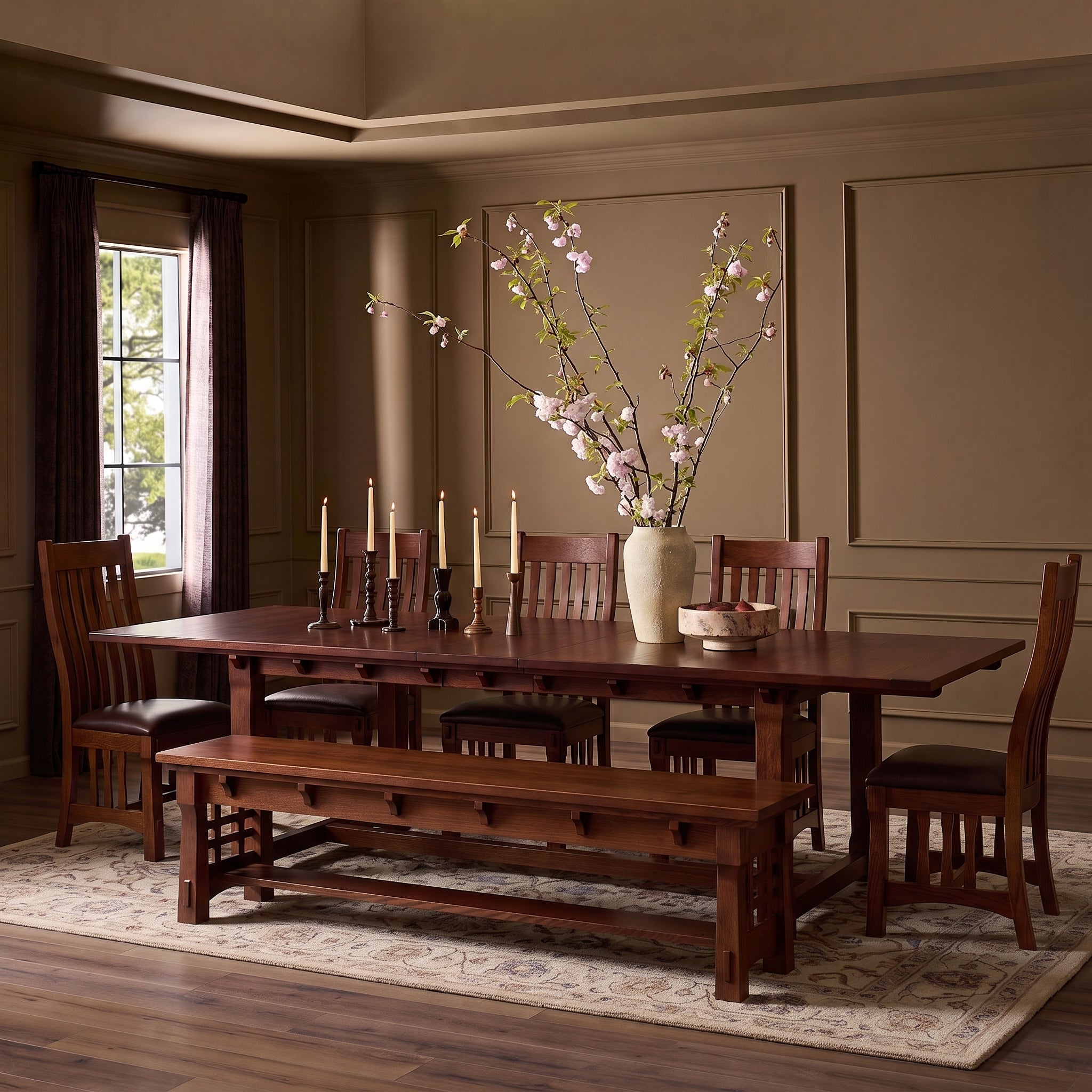 MaRyan Leg Table with Leaves- Small