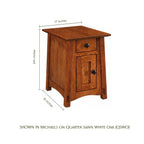 McCoy Craftsman Cabinet Chairside Table