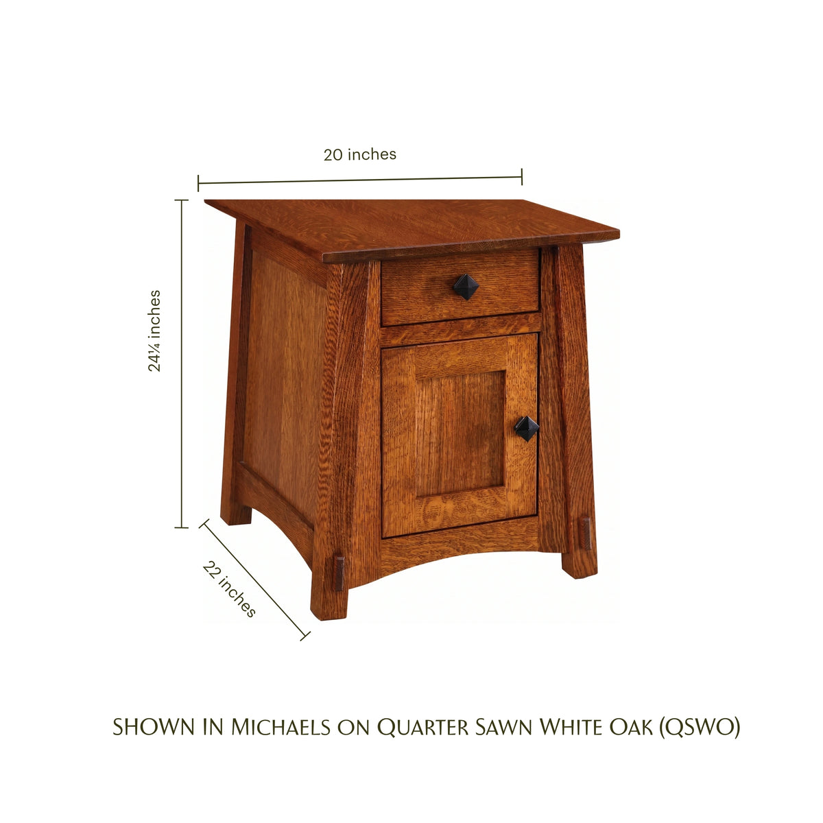 McCoy Craftsman Cabinet End Table