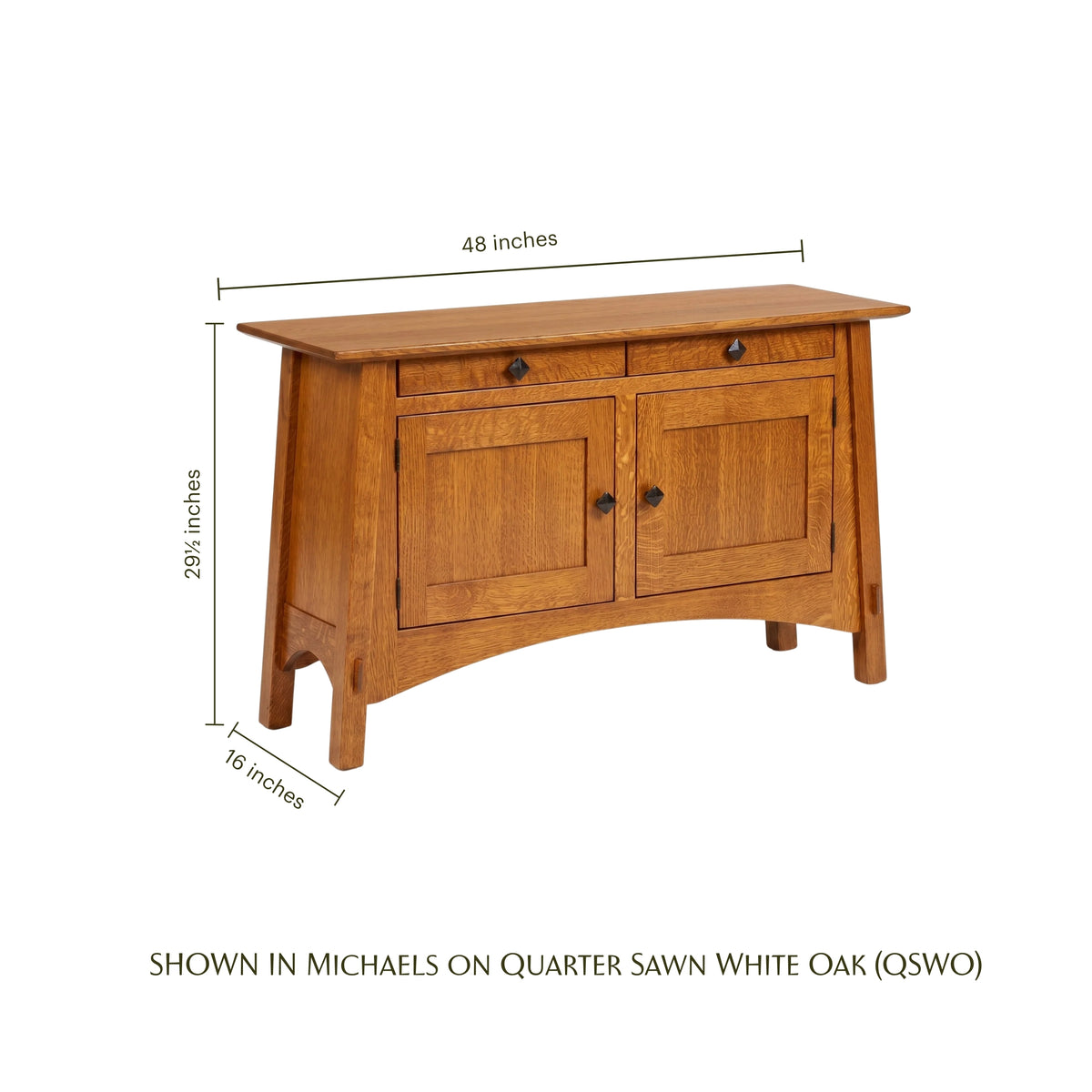 McCoy Craftsman Cabinet Sofa Table