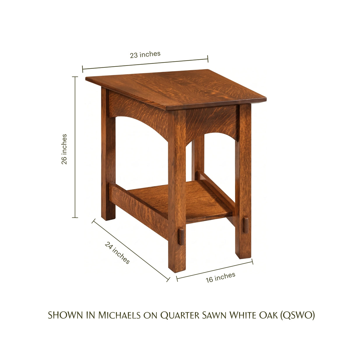 McCoy Craftsman Wedge Side Table