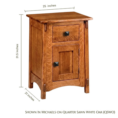 McCoy 1 Door Nightstand