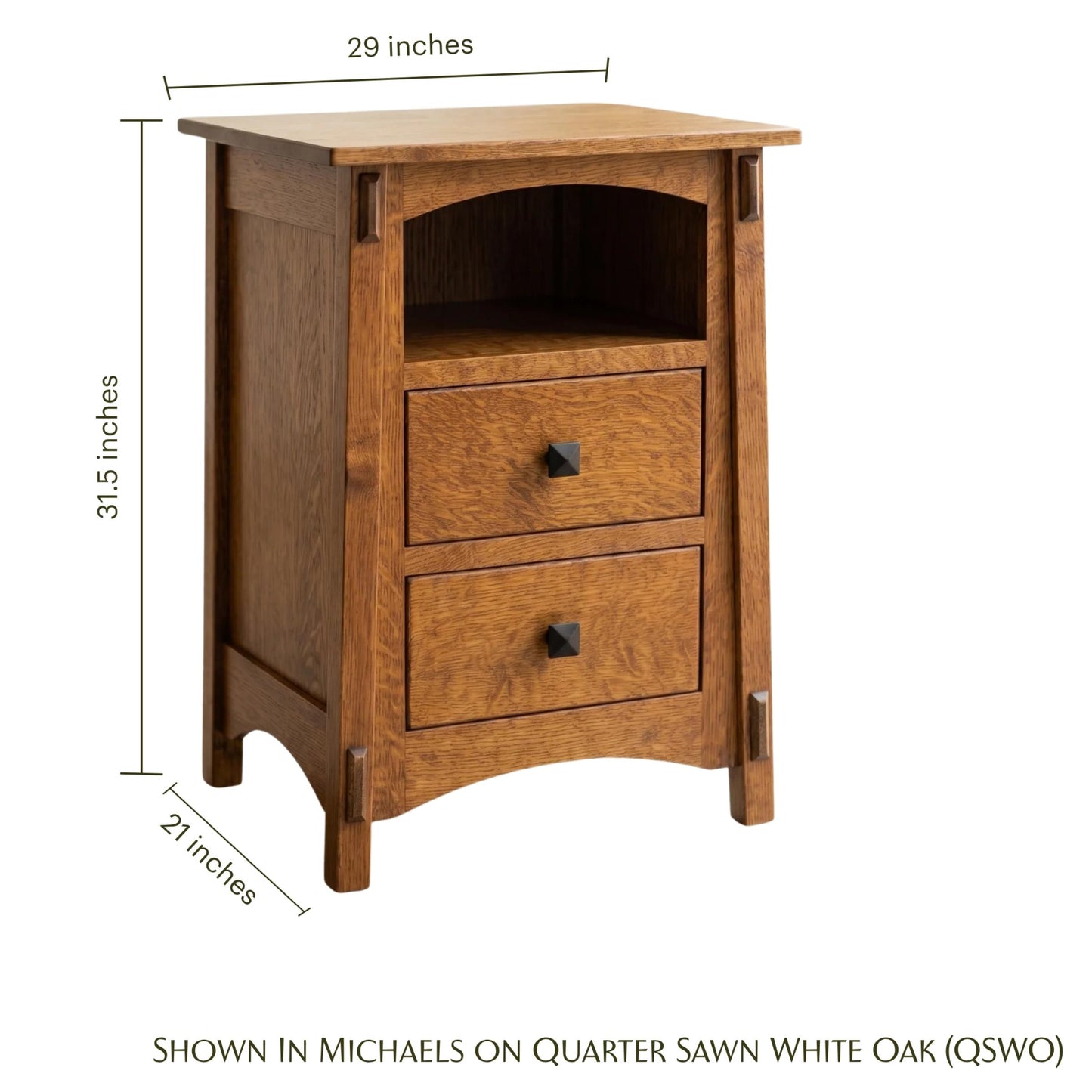 McCoy 2 Drawer Nightstand