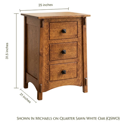 McCoy 3-Drawer Nightstand