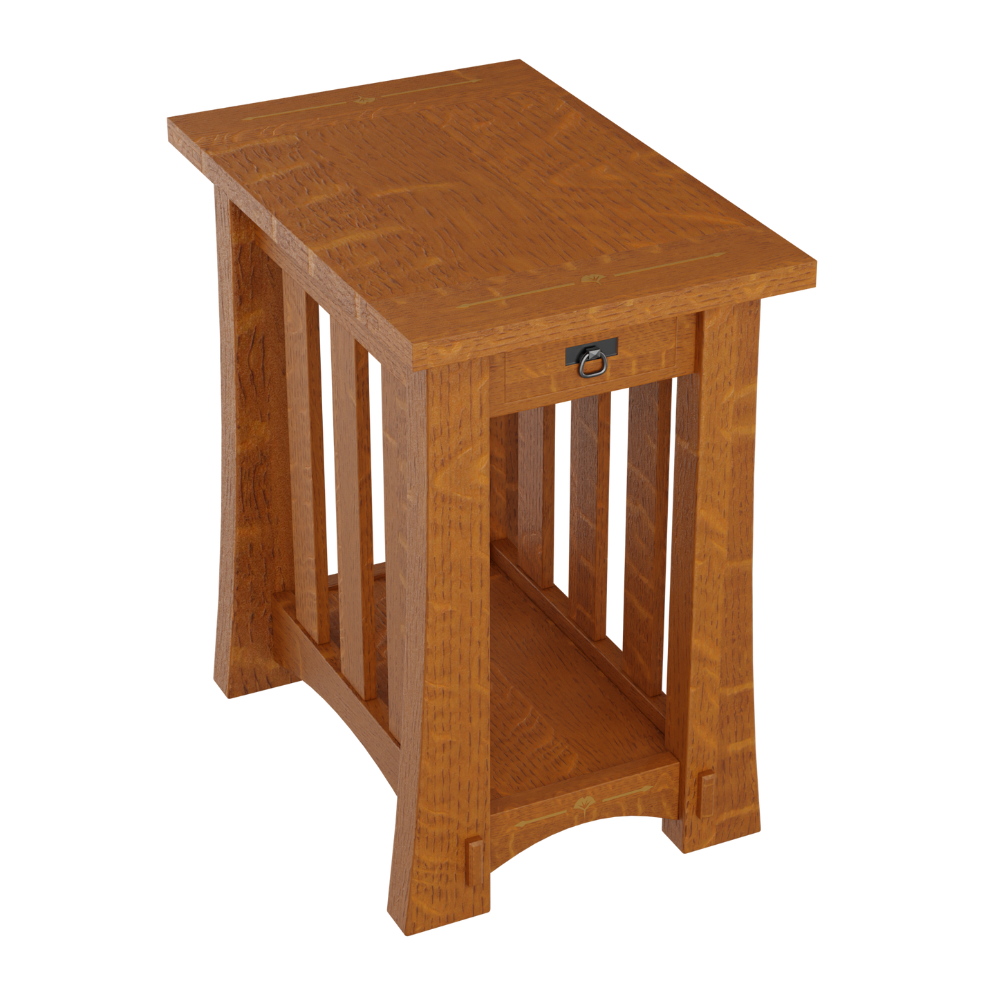 Mesa Ginkgo Inlay Chairside Table