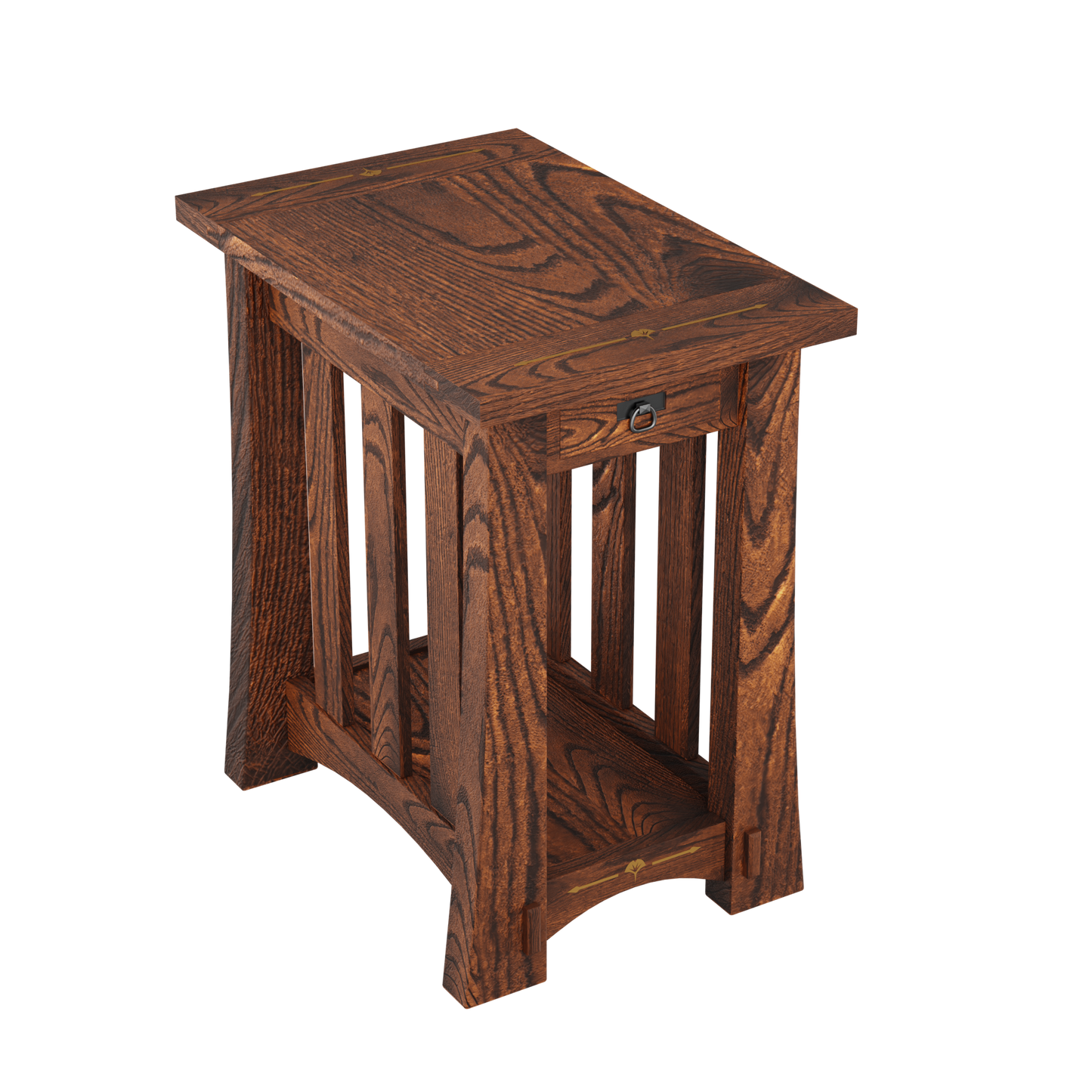 Mesa Ginkgo Inlay Chairside Table