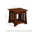 Mesa Ginkgo Inlay End Table