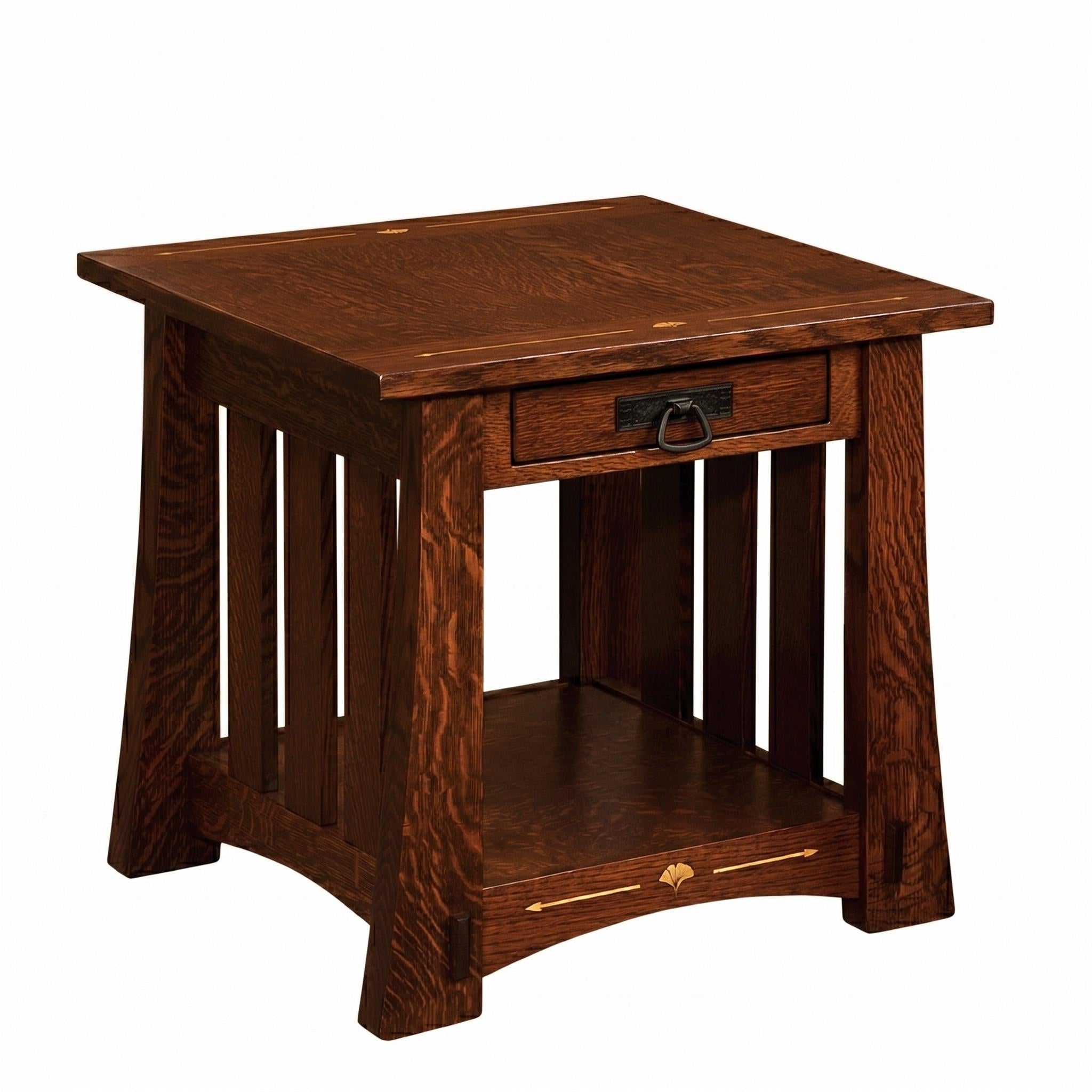 Mesa Ginkgo Inlay End Table