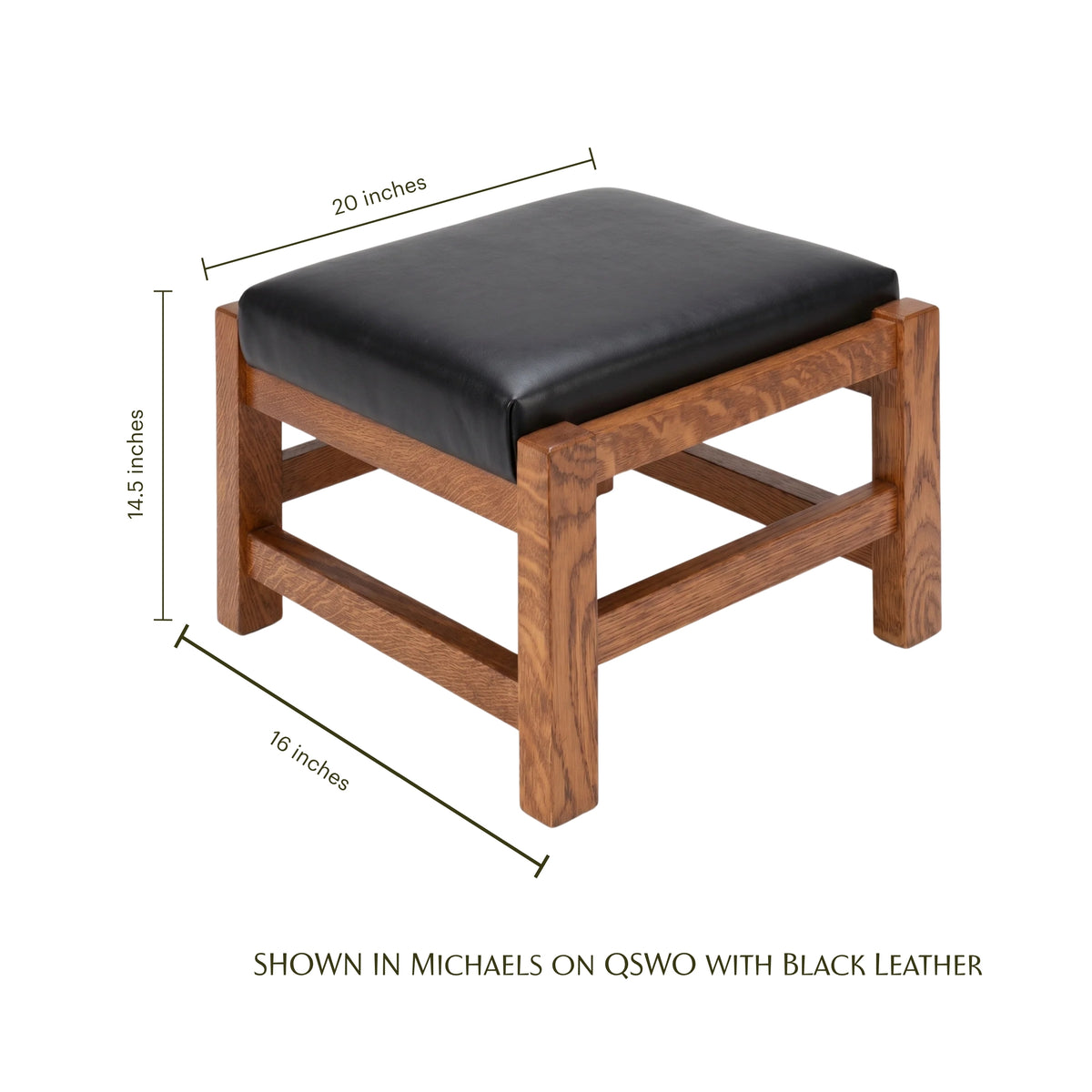 Minimalist Craftsman Ottoman